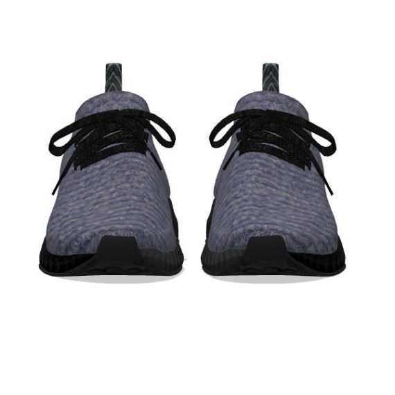Grey Wool - Black Soles