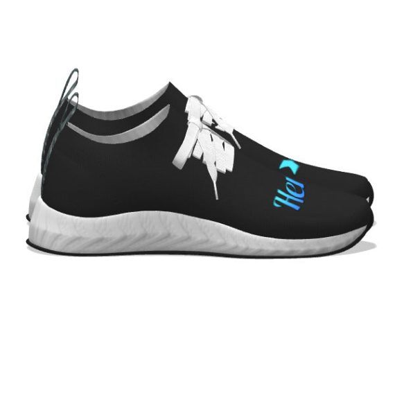 His in Black Wedding Sneakers